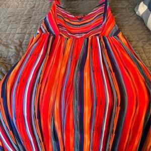 Torrid Multicolor Striped Dress size 2 (18/20) great used condition